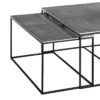 Tables basses Métal Argent Set de 3 – Image 6