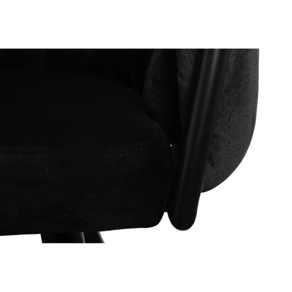 chaise Wave noir 6 - Chaise Wave velours noir - En lot