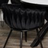 Chaise Wave velours noir - lot de 2 – Image 10