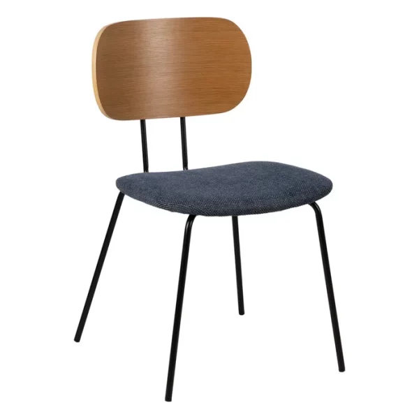 Chaise Tejido Naturel et bleu