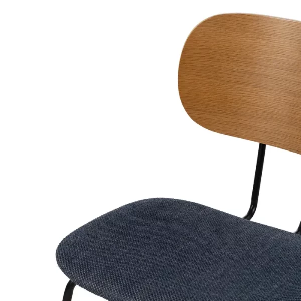 Chaise Tejido Naturel et bleu X4 – Image 7