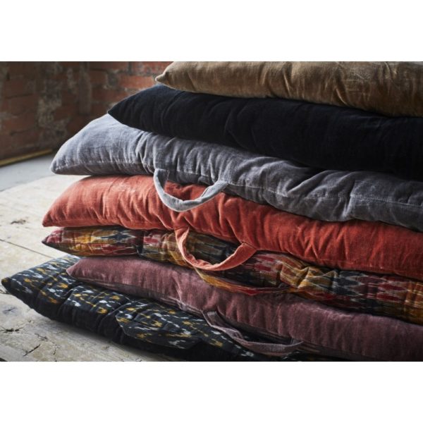 Matelas de banc velours noir – Image 2