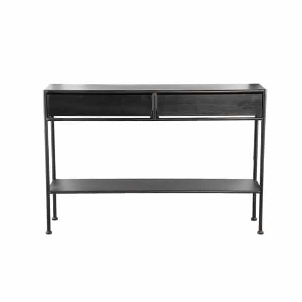 702869 6 - Console bois et métal noir Ray