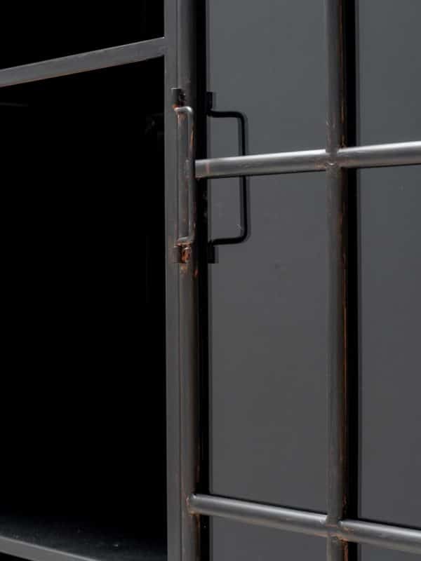 Armoire Bibliothèque Vitrée Métal Office – Image 2