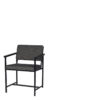 Chaise Tissu Anthracite Accoudoirs Atkinson