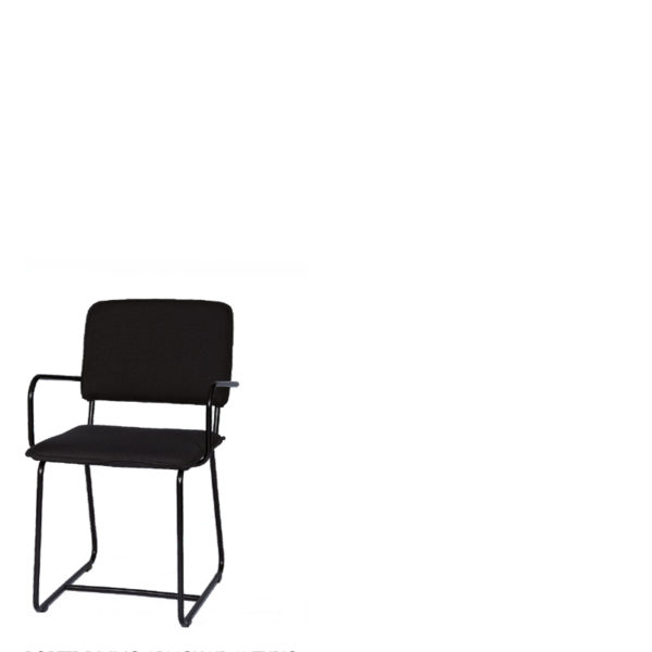 Chaise anthracite accoudoirs porter - Canapé de salle à manger gris Porter