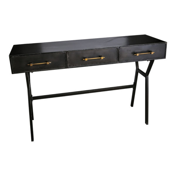 Console métal noir Jago