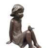 Statue La petite fille à l'oiseau