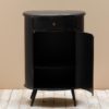 Meuble ovale métal noir Orléans – Image 3