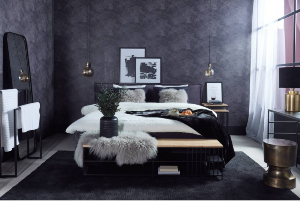 tete de lit anthracite stresa - Tête de lit Anthracite 193cm Stresa