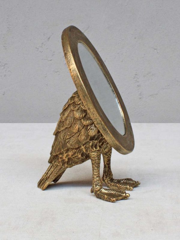 Miroir Sorbiers ovale pieds palmés – Image 2