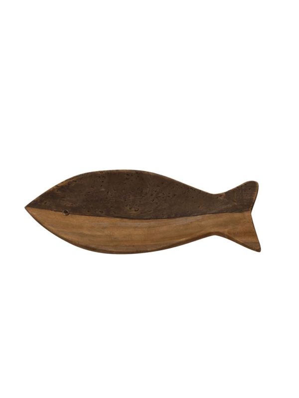 Vide poche poisson bois bicolore