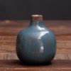 Vase céramique gris bleu