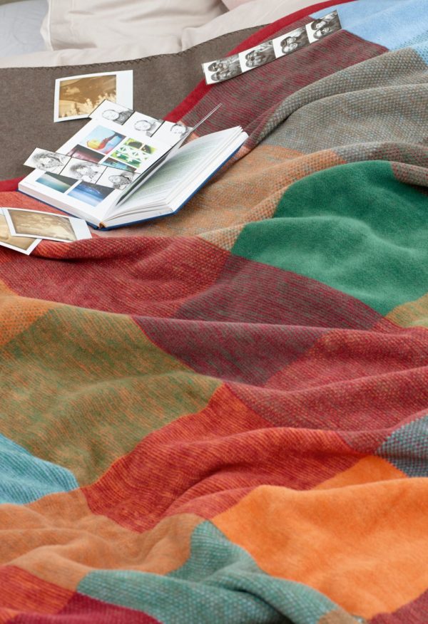Plaid colour woven 150x200 cm Biederlack