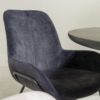 Chaise en velours anthracite Livingston Lifestyle – Image 3