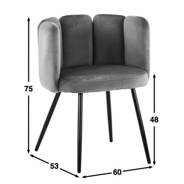 Chaise tissu beige High Five – Image 5