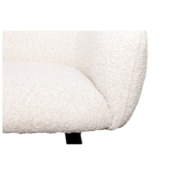 Chaise Bubble tissu bouclette blanc - Lot de 2 – Image 7