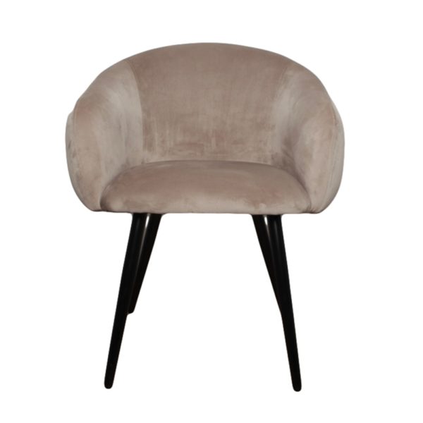 Chaise Bubble Velours Sable - Lot de 2 – Image 2