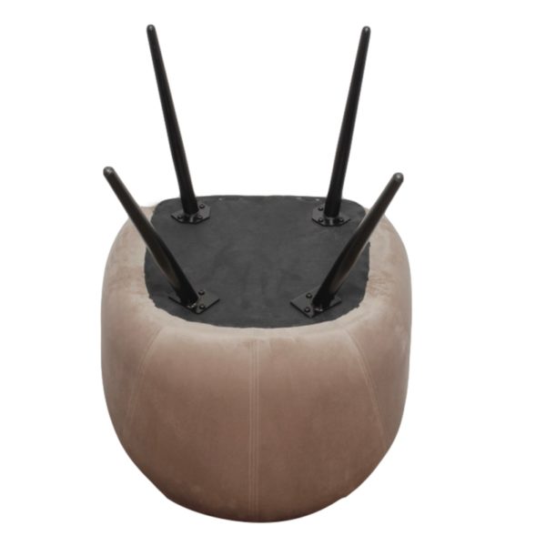 Chaise Bubble Velours Sable - Lot de 2 – Image 4