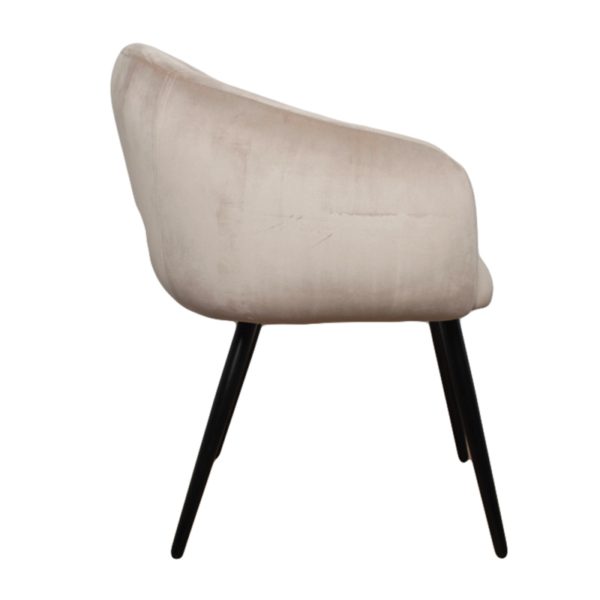 Chaise Bubble Velours Sable - Lot de 2 – Image 5