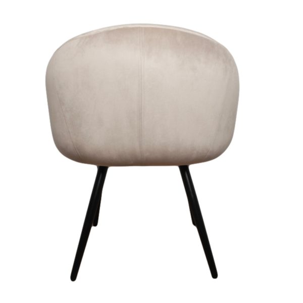 Chaise Bubble Velours Sable - Lot de 2 – Image 6