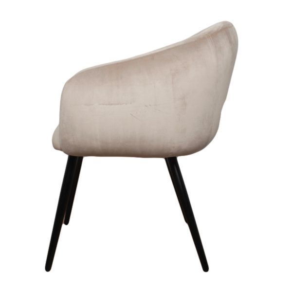 Chaise Bubble Velours Sable - Lot de 2 – Image 7