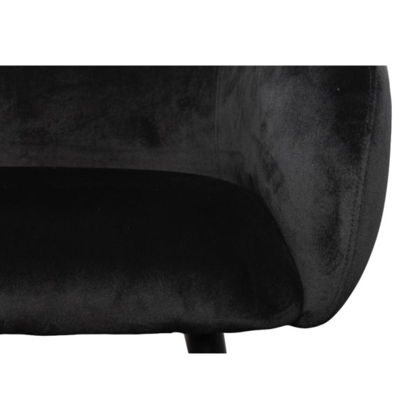Chaise Bubble Velours noir - Lot de 2 – Image 3