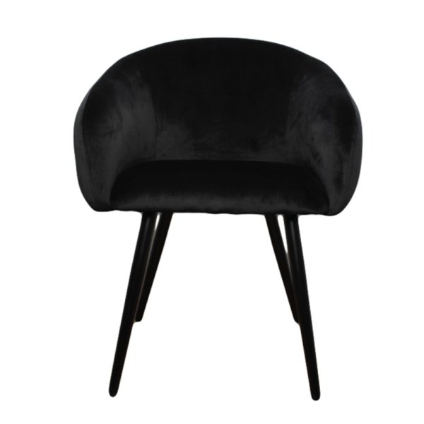 Chaise Bubble Velours noir - Lot de 2 – Image 2