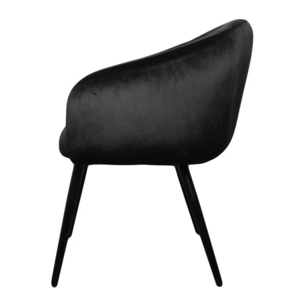 Chaise Bubble Velours noir - Lot de 2 – Image 6