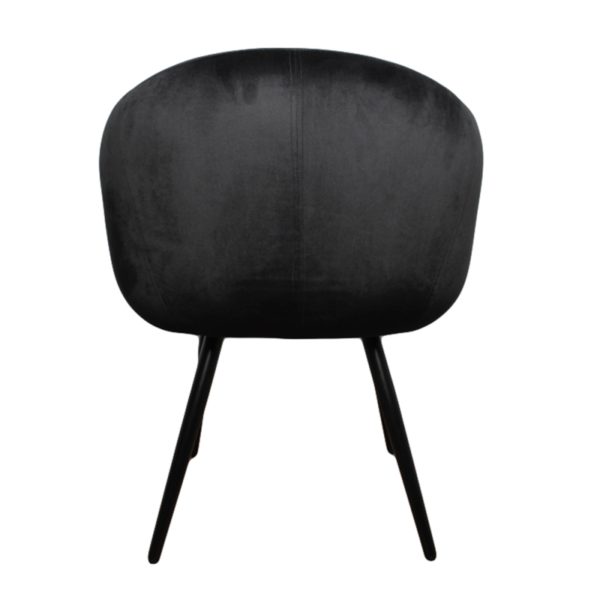 Chaise Bubble Velours noir - Lot de 2 – Image 7