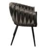 Chaise Wave Velours Gris - En lot – Image 2