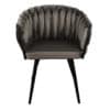 Chaise Wave Velours Gris - En lot – Image 5