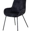 Chaise en velours anthracite Livingston Lifestyle – Image 2