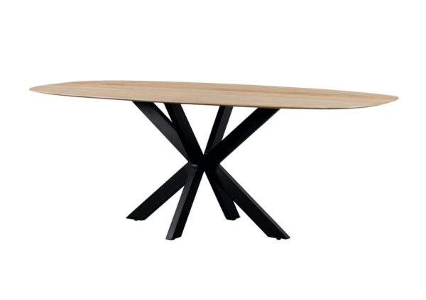 146320 146323 1 - Table de repas ovale en chêne naturel 220 cm Kinsley