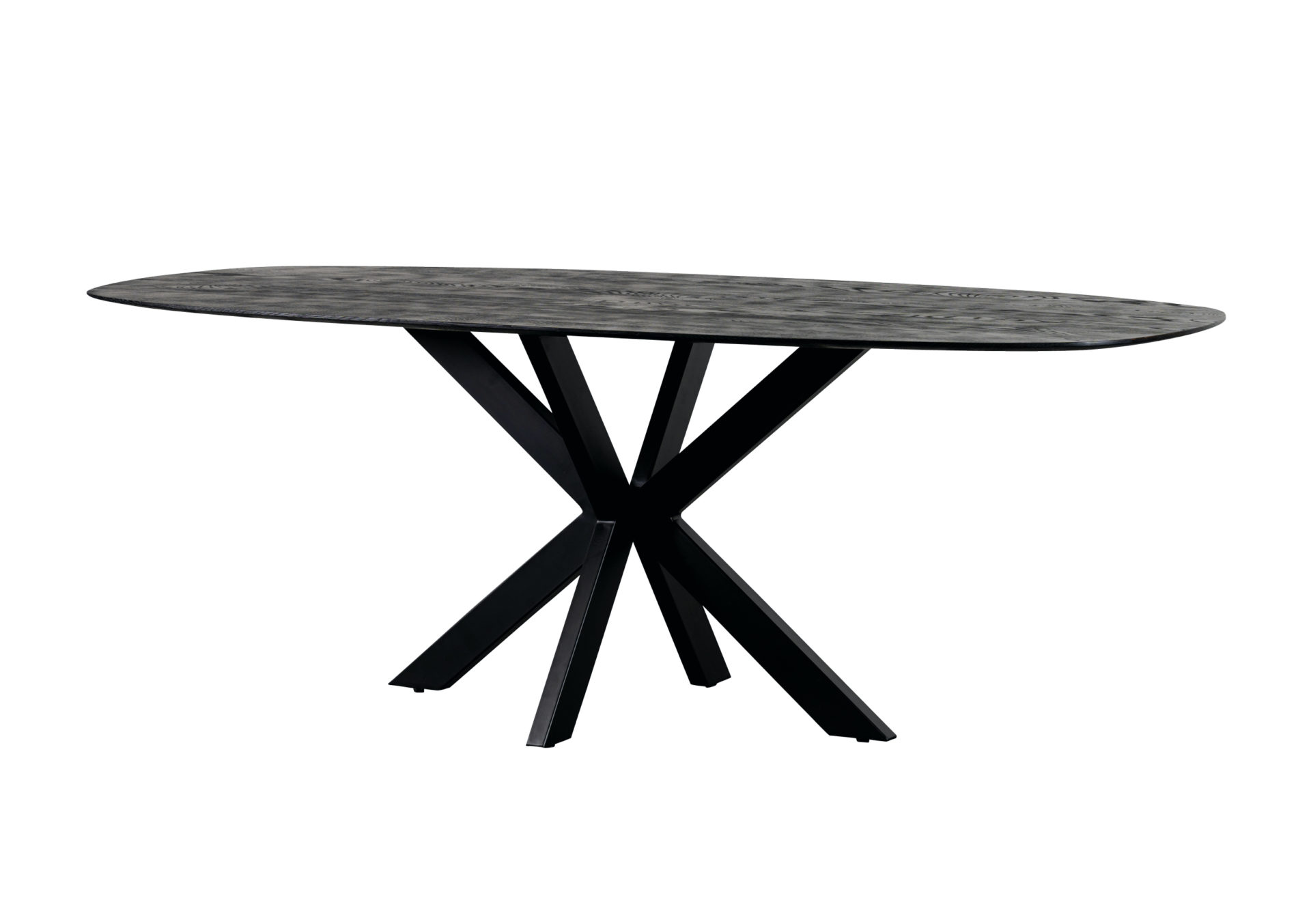 Table ovale chêne noir 220 cm Kinsley My Home Collection