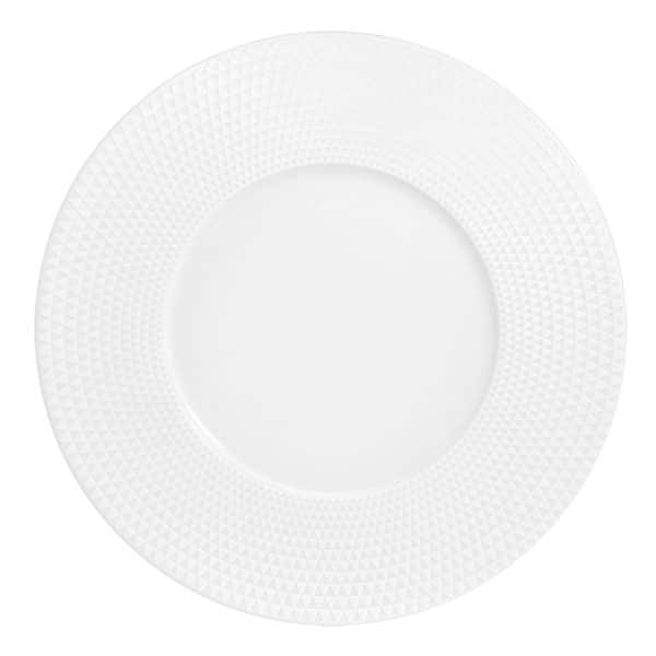 Assiette plate blanche Nymphéa Lot de 6 – Image 2