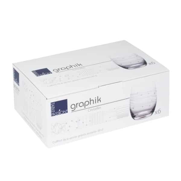 Verre gobelet 30 cl Graphik  Lot de 6 – Image 2