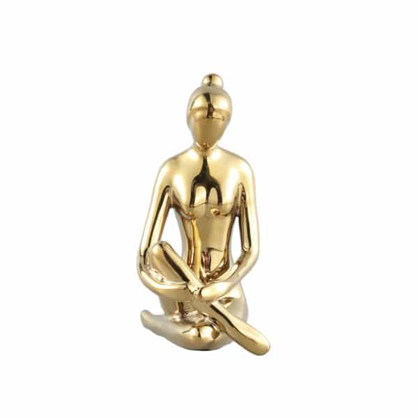 706921 - Statuette Femme assise Gold