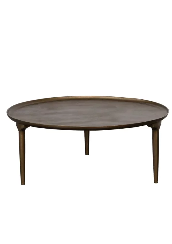 Table basse Allard 90 cm métal antique – Image 5