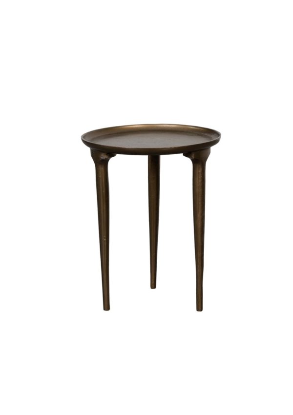 Table basse Allard 40 cm métal antique