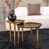 Table basse Allard 90 cm métal antique – Image 3