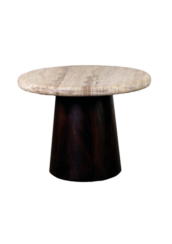 147631 147631 - Table basse Travertin 45 cm Utha