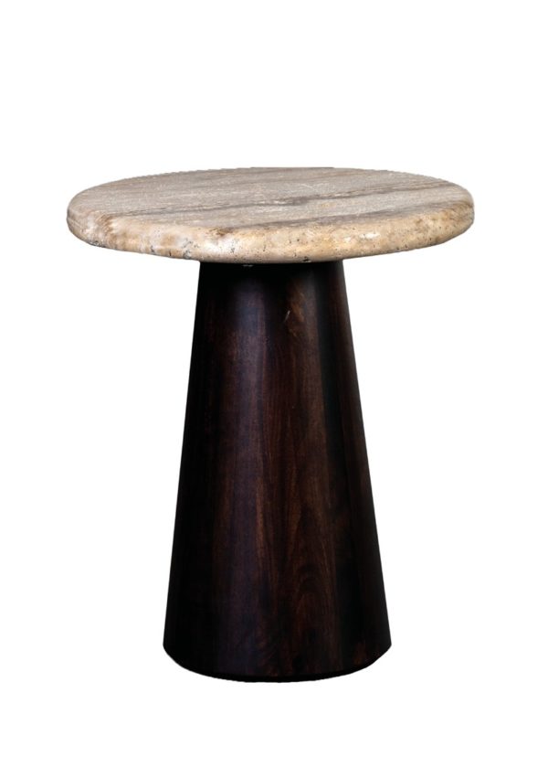 Table basse travertin 60 cm Utah – Image 4