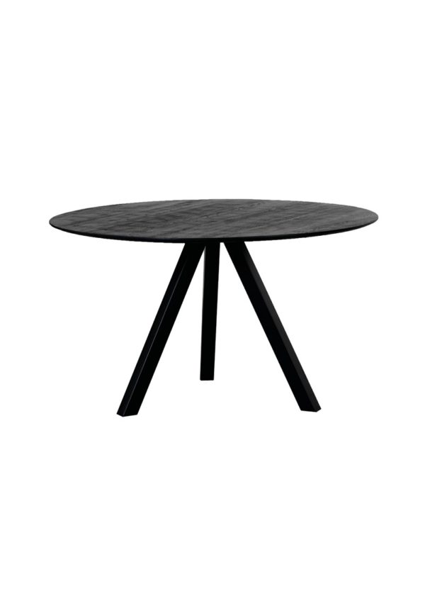 147649 147649 - Table de repas ronde chêne noir Atlan