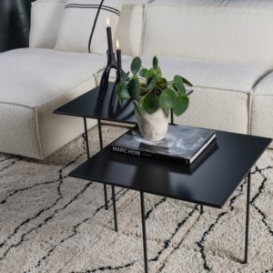 Table basse noir 60cm Dallas - Meilleures ventes