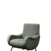 Fauteuil velours côtelé vert Albert – Image 2
