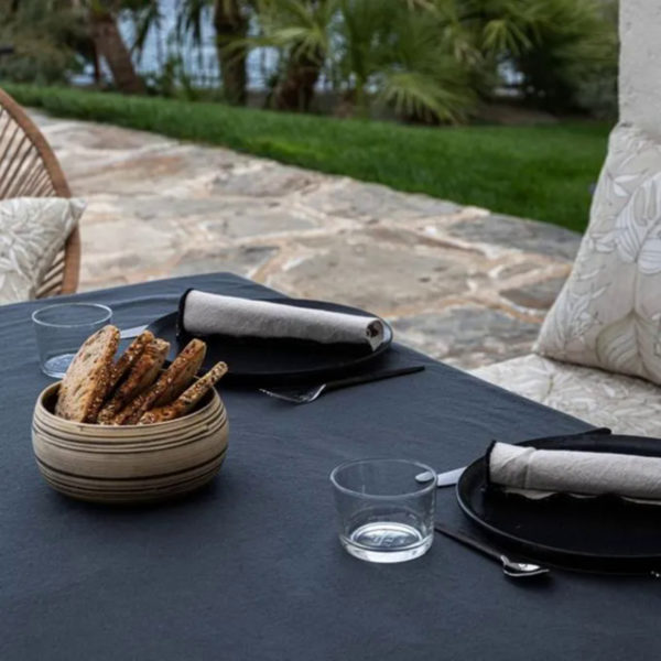 Nappe Hono en coton lavé Anthracite – Image 2