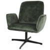 Fauteuil Velours Vert Bello