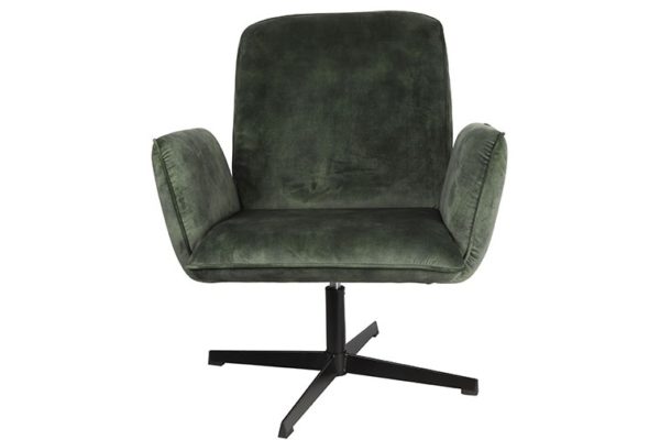 Fauteuil velours vert Belle - Fauteuil Velours Vert Bello