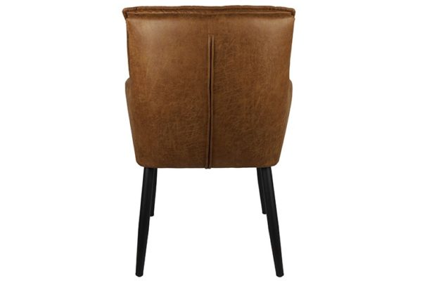 Chaise avec accoudoirs Cognac Eton-Lot – Image 4